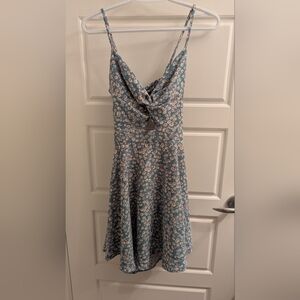 Cute Floral Tie Dress